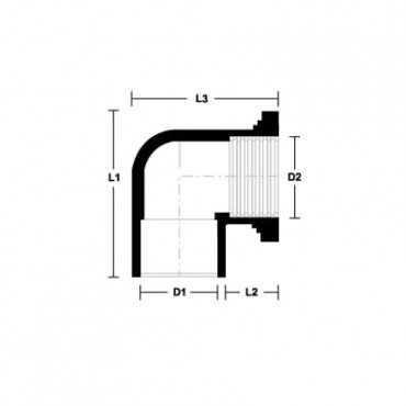 PVC Fittings Faucet (P/T) Socket (50mm)